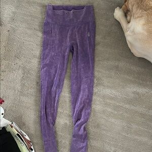 free people movement go to leggings in washed iris dive XS
